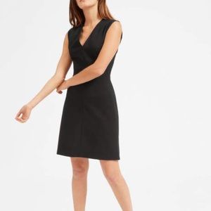 Everlane Sleeveless V-Neck Dress in Black